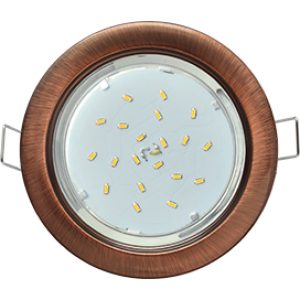 Светильник  GX53 H4 черненая медь Ecola