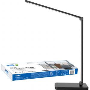 Светильник настольный UNIEL TLD-571 8W Сенсор. выкл.Black/LED/400Lm/4500K/Dimmer