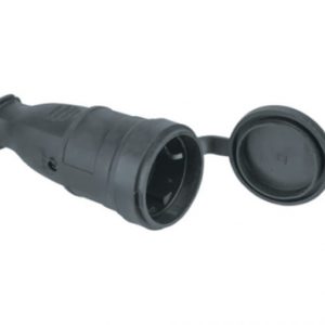 Розетка переносная с/з черная 61 369 NCA-SKR01-16A-E-IP44-BL Navigator каучук черная
