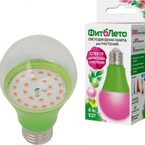 Лампа светодиодная LED A60 8W/SPSB/E27/CL PLP30CL Лампа для растений