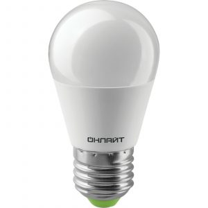 Лампа светодиод. 82 912 OLL-G45-10-230-2,7K-Е27 шар ОНЛАЙТ
