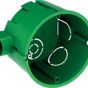 Коробка установочная( подрозетник) СП 68х45 зеленый  (блочная) Shneider IMT35100