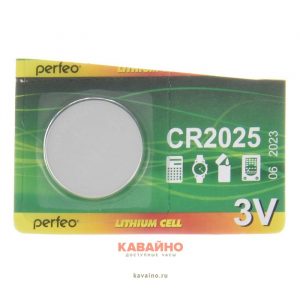 Элемент питания CR2025 5BL Perfeo за 1шт