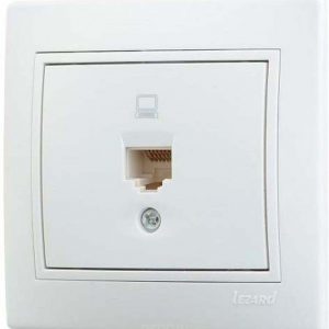 Розетка RJ45 бел. Lezard 701-0202-139