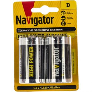 Батарейка Navigator 94 755 NBT-LR20-BP2 за 1шт