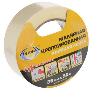 Лента малярная 50мм х 50м AVIORA
