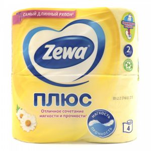 Туалетная бумага ZEWA 2сл. (4шт)