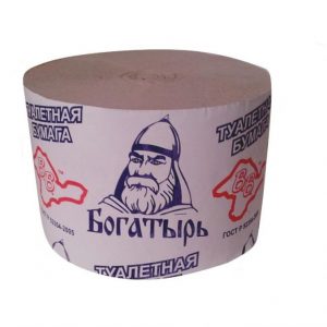 Туалетная бумага “Богатырь ” б/дыр. 65 150гр.