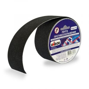 Лента противоскол. 50х5м UNIBOB черная К39293