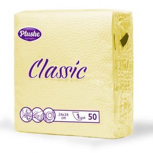 Салфетка PLUSHE  50шт Classik 24х24см