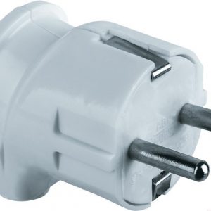 Вилка Navigator 61 359 NCA-PL02-16A-X-WH прямая с/з белая