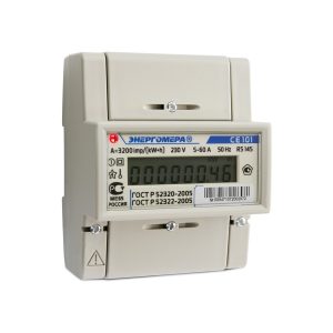 Счетчик 1ф 60А однотарифный на DIN рейку ЖКИ Энергомера СЕ101 R5.1 145