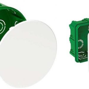 Коробка распределительная 100х50 Schneider в бетон зеленая круглая IMT35121
