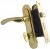Защелка врезная с фалевыми ручками ,ДАНА золото