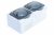 Розетка 2-м ОП Этюд с/з 16А IP44 250В бел. защит. шторки SchE РА16-244В